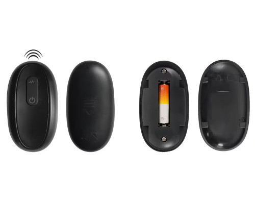 Черная вибронасадка для пениса с хомутом для мошонки и пультом ДУ Remote Controlled Penis Extension