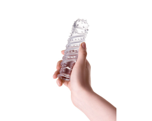 Прозрачная насадка на пенис TOYFA A-Toys - 15,5 см.