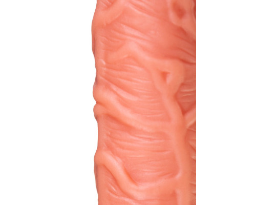 Телесная удлиняющая насадка с крупной головкой - 16,5 см.