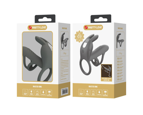 Серая стимулирующая насадка на пенис Matty