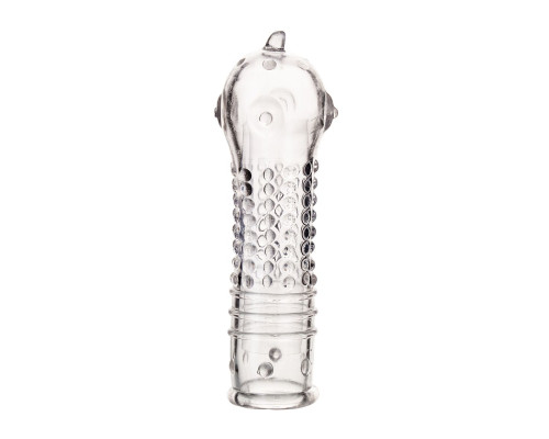 Прозрачная закрытая насадка на пенис TOYFA A-Toys - 14,7 см.