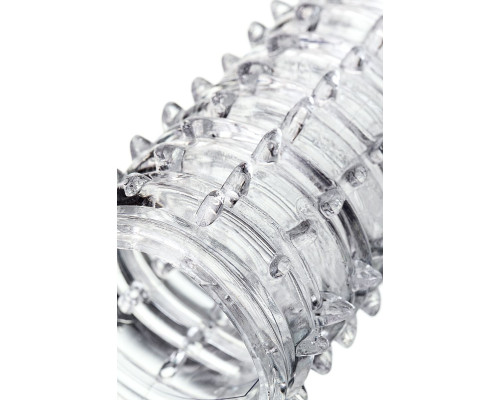 Прозрачная закрытая насадка на пенис TOYFA A-Toys - 15,2 см.