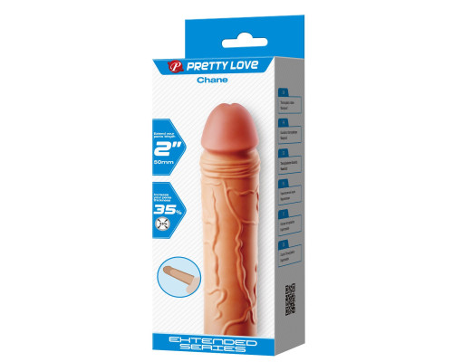 Телесная насадка на пенис Chane - 18 см.
