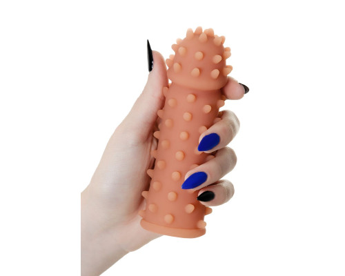 Насадка на фаллос с шипами и бугорками Extreme Sleeve 003 S-size - 12,7 см.