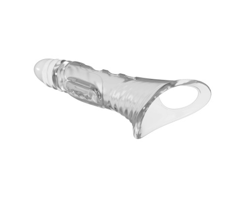 Прозрачная насадка на пенис - 22 см.