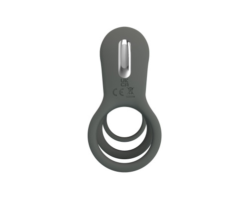 Серая насадка на пенис с 12 режимами вибрации