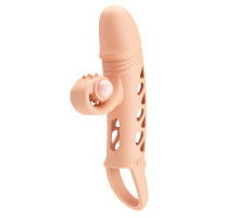 Телесная вибронасадка на пенис Mind-blowing Miracles