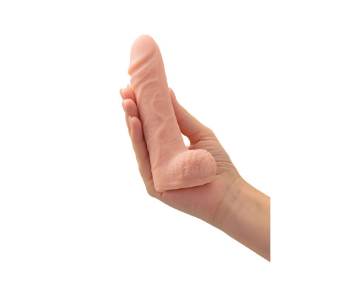 Телесная удлиняющая фаллическая насадка - 16 см.