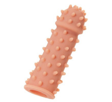 Насадка на фаллос с шипами и бугорками Extreme Sleeve 003 M-size - 14,7 см.