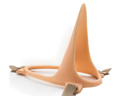 Телесный эректор-ложечка с фиксацией на ремешках MEN STYLE