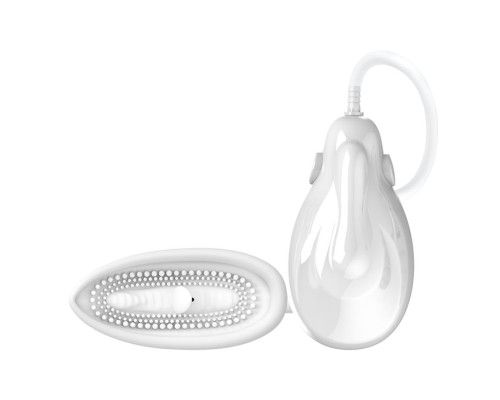 Белая помпа для клитора с вибрацией Passionate Lover