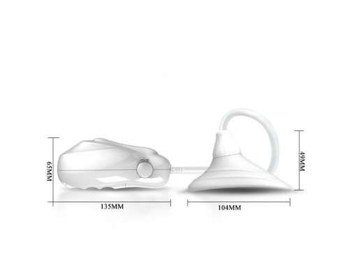 Белая помпа для клитора с вибрацией Passionate Lover