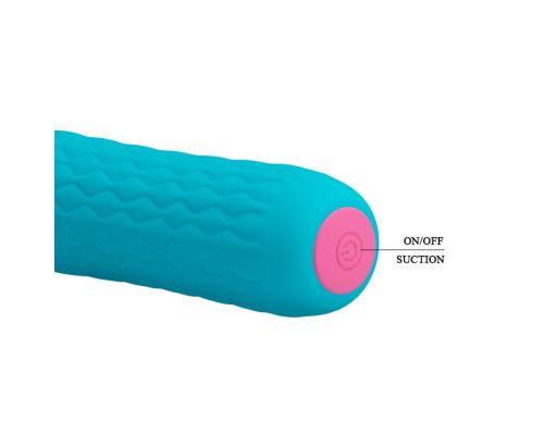 Голубой вакуумный стимулятор клитора Quentin