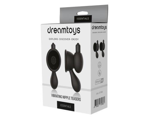 Черные вибронакладки для сосков VIBRATING NIPPLE TEASERS