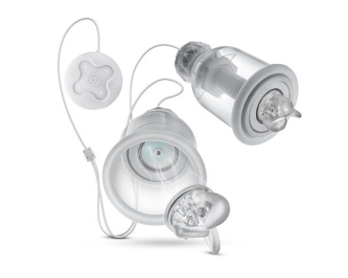 Прозрачные вибронасадки на соски со сменными колпачками Titillator