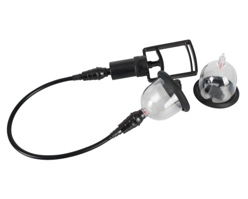 Вакуумная помпа для сосков с вибрацией Bad Kitty Vibrating Nipple Cups