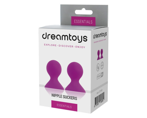 Ярко-розовые помпы для сосков LIT-UP NIPPLE SUCKERS LARGE PINK