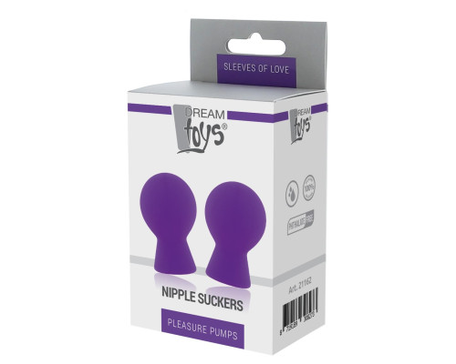 Фиолетовые присоски для груди LIT-UP NIPPLE SUCKERS SMALL PURPLE