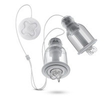 Прозрачные вибронасадки на соски со сменными колпачками Titillator