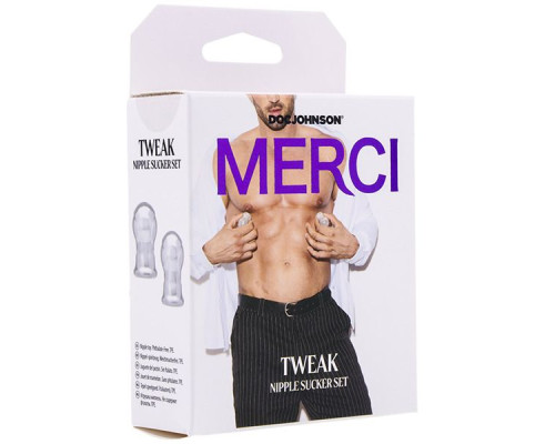 Прозрачные вакуумные зажимы на соски Tweak Nipple Sucker Set