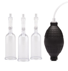 Вакуумная помпа для клитора и сосков Nipple Suckers with Clitoral Pump