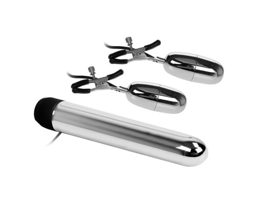 Набор из вибратора и вибростимуляторов для груди