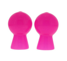 Розовые вакуумные помпы для сосков NIPPLE SUCKER PAIR IN SHINY PINK