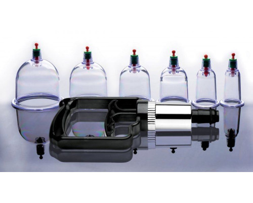 Набор помп для стимуляции Sukshen 6 Piece Cupping Set with Acu-Points