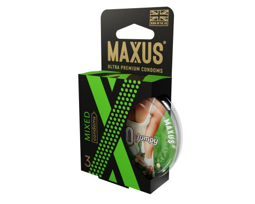 Презервативы в пластиковом кейсе MAXUS AIR Mixed - 3 шт.