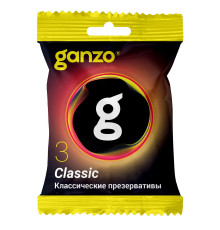 Классические презервативы Ganzo Classic в мягкой упаковке - 3 шт.