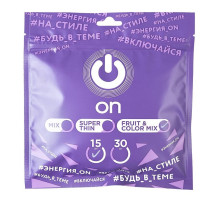 Цветные ароматизированные презервативы ON) Fruit   Color - 15 шт.