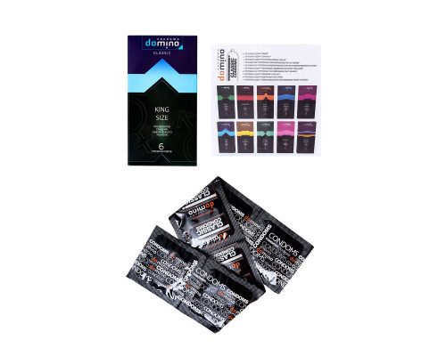 Презервативы увеличенного размера DOMINO Classic King size - 6 шт.
