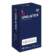 Ультрапрочные презервативы Unilatex Extra Strong - 12 шт. + 3 шт. в подарок