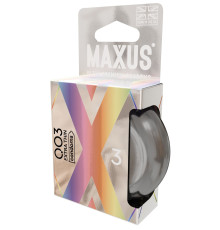 Экстремально тонкие презервативы в железном кейсе MAXUS 003 Extra Thin - 3 шт.