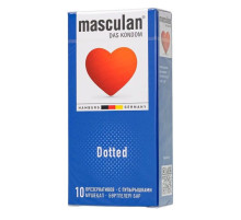 Презервативы с пупырышками Masculan Dotted - 10 шт.