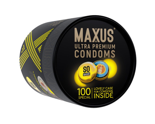 Текстурированные презервативы в кейсе MAXUS So Much Sex - 100 шт.