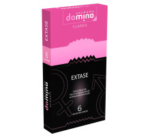 Презервативы с точками и рёбрышками DOMINO Classic Extase - 6 шт.