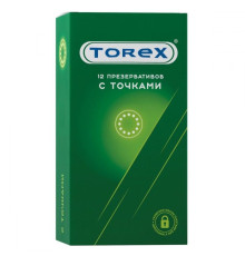 Текстурированные презервативы Torex  С точками  - 12 шт.