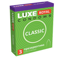 Гладкие презервативы LUXE Royal Classic - 3 шт.