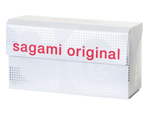Ультратонкие презервативы Sagami Original 0.02 - 12 шт.
