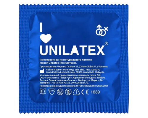 Ультратонкие презервативы Unilatex Ultra Thin - 12 шт. + 3 шт. в подарок