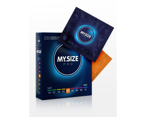 Презервативы MY.SIZE размер 57 - 3 шт.