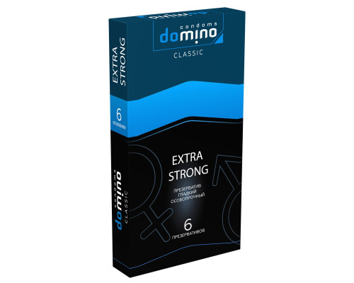 Суперпрочные презервативы DOMINO Classic Extra Strong - 6 шт.