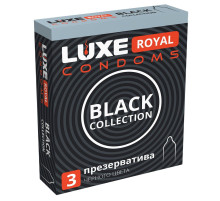 Черные презервативы LUXE Royal Black Collection - 3 шт.