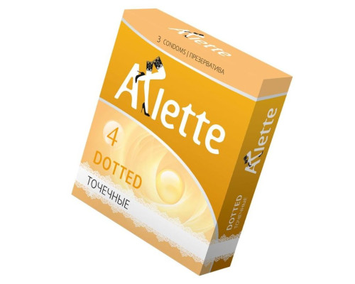 Презервативы Arlette Dotted с точечной текстурой - 3 шт.