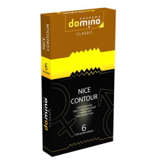 Презервативы с рёбрышками DOMINO Classic Nice Contour - 6 шт.
