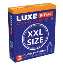Презервативы увеличенного размера LUXE Royal XXL Size - 3 шт.
