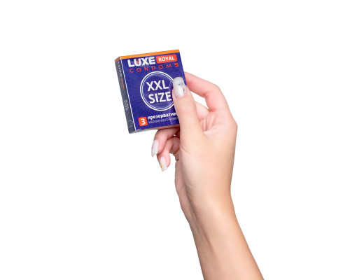 Презервативы увеличенного размера LUXE Royal XXL Size - 3 шт.