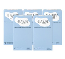 Набор из 5 упаковок ультратонких презервативов Pleasure Lab (по 12 шт.)
