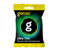Ультратонкие презервативы Ganzo Ultra thin в мягкой упаковке - 3 шт.